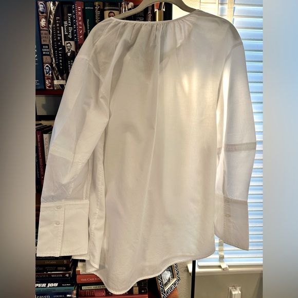 Everlane Silky Cotton Balloon Sleeve Top Size 12 Worn Once - Picture 6 of 6